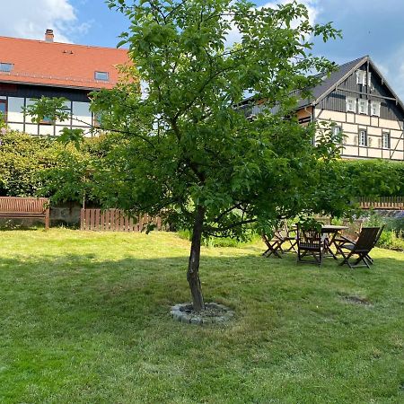Urlaubsfreude Biedermann Haus Glücksstein Ferienwohnung Aquamarin Bad Schandau Exterior foto